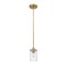 Z-Lite Beckett 1 Light Mini Pendant, Olde Brass And Clear Seedy 492MP-OBR - alternate 5